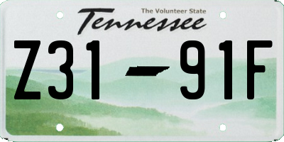 TN license plate Z3191F