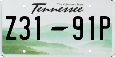 TN license plate Z3191P