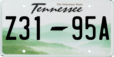 TN license plate Z3195A