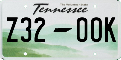 TN license plate Z3200K