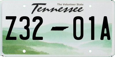 TN license plate Z3201A