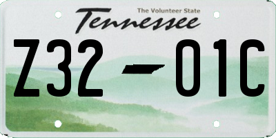TN license plate Z3201C