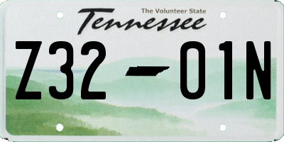 TN license plate Z3201N