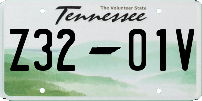 TN license plate Z3201V