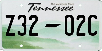 TN license plate Z3202C