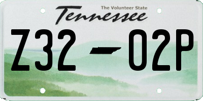TN license plate Z3202P