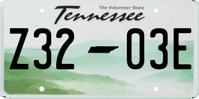 TN license plate Z3203E