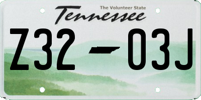 TN license plate Z3203J