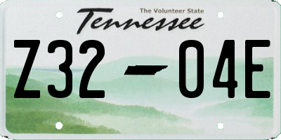 TN license plate Z3204E