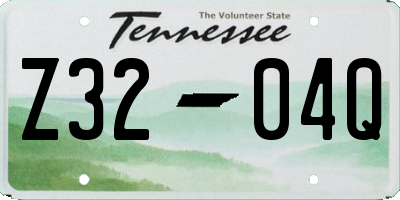 TN license plate Z3204Q