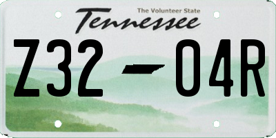 TN license plate Z3204R