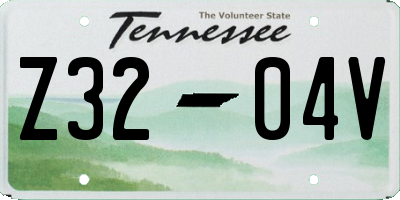 TN license plate Z3204V