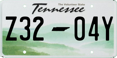 TN license plate Z3204Y