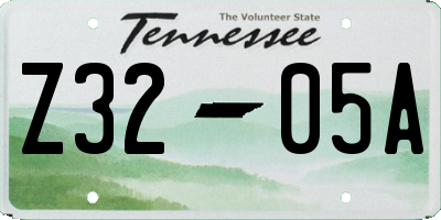 TN license plate Z3205A