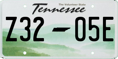 TN license plate Z3205E