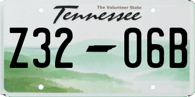 TN license plate Z3206B