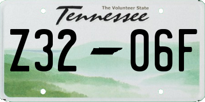 TN license plate Z3206F