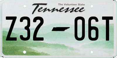 TN license plate Z3206T