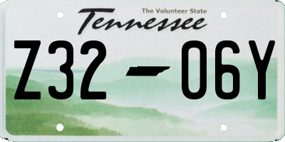 TN license plate Z3206Y