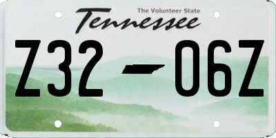 TN license plate Z3206Z
