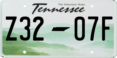 TN license plate Z3207F