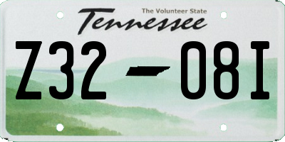 TN license plate Z3208I