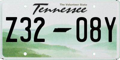 TN license plate Z3208Y