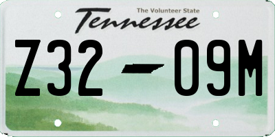 TN license plate Z3209M