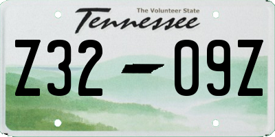 TN license plate Z3209Z