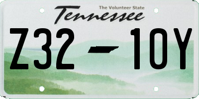 TN license plate Z3210Y