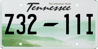 TN license plate Z3211I