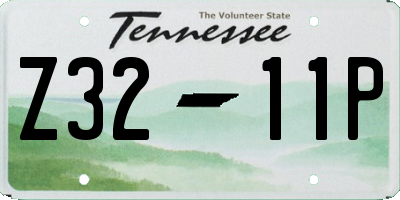 TN license plate Z3211P