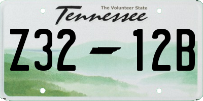TN license plate Z3212B
