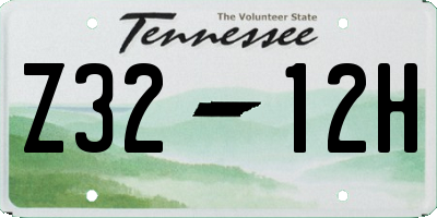 TN license plate Z3212H