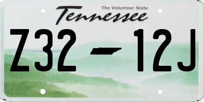 TN license plate Z3212J