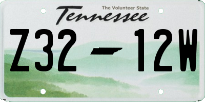 TN license plate Z3212W