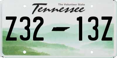 TN license plate Z3213Z