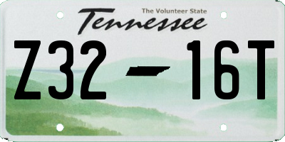 TN license plate Z3216T
