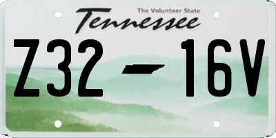 TN license plate Z3216V