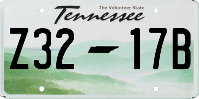 TN license plate Z3217B