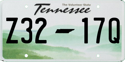 TN license plate Z3217Q