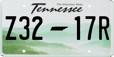 TN license plate Z3217R