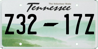 TN license plate Z3217Z