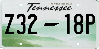 TN license plate Z3218P