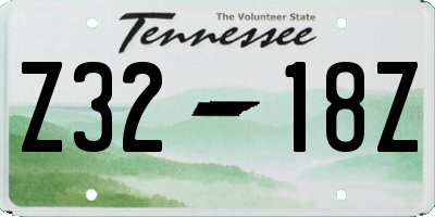 TN license plate Z3218Z