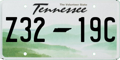 TN license plate Z3219C