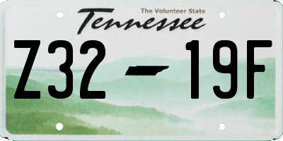 TN license plate Z3219F