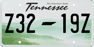 TN license plate Z3219Z