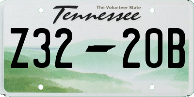 TN license plate Z3220B