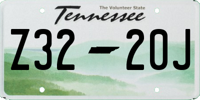 TN license plate Z3220J